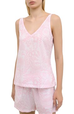 Женская хлопковая пижама DEREK ROSE розового цвета, арт. 2023-LEDB042 | Фото 2 (Материал внешний: Хлопок)