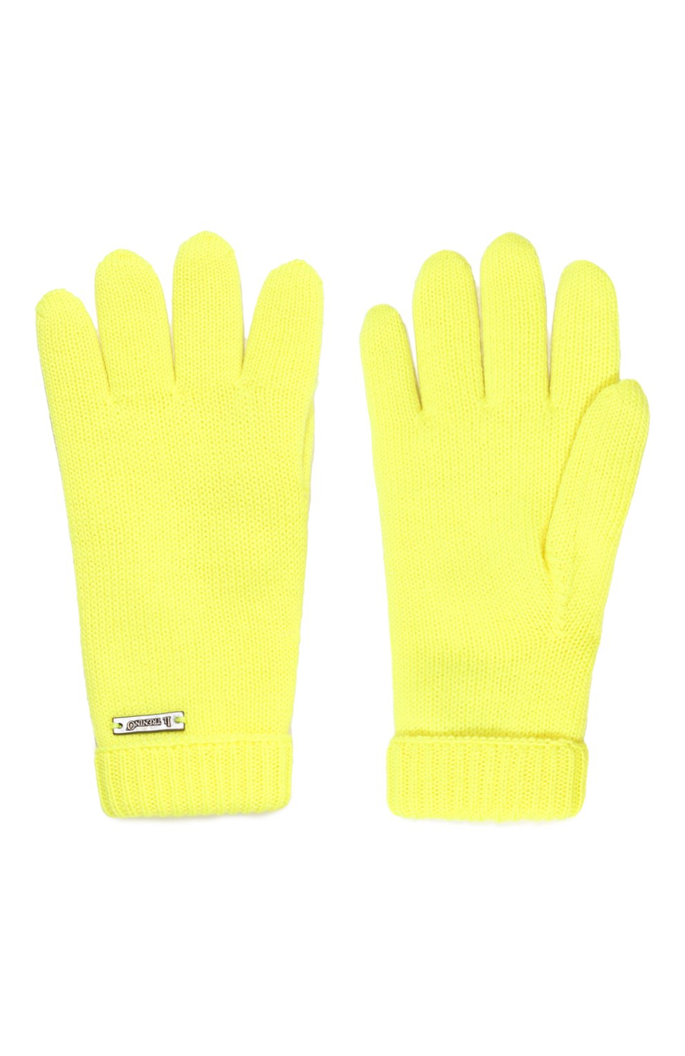 Детские шерстяные перчатки IL TRENINO желтого цвета, арт. CL-4063/J | Фото 2 (Материал: Текстиль, Шерсть; Материал сплава: Проставлено; Нос: Не проставлено)