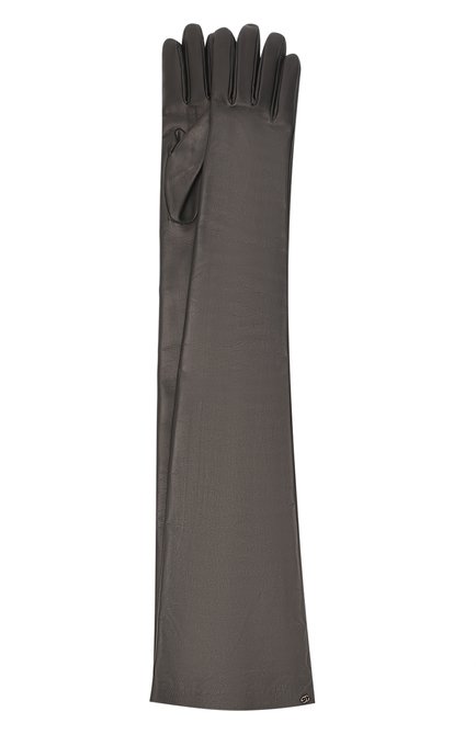 Женские кожаные перчатки GUCCI черного цвета, арт. 603553/BAP00 | Фото 1 (Длина (верхняя одежда): Длинные; Региональные ограничения белый список (Axapta Mercury): RU; Материал: Натуральная кожа)