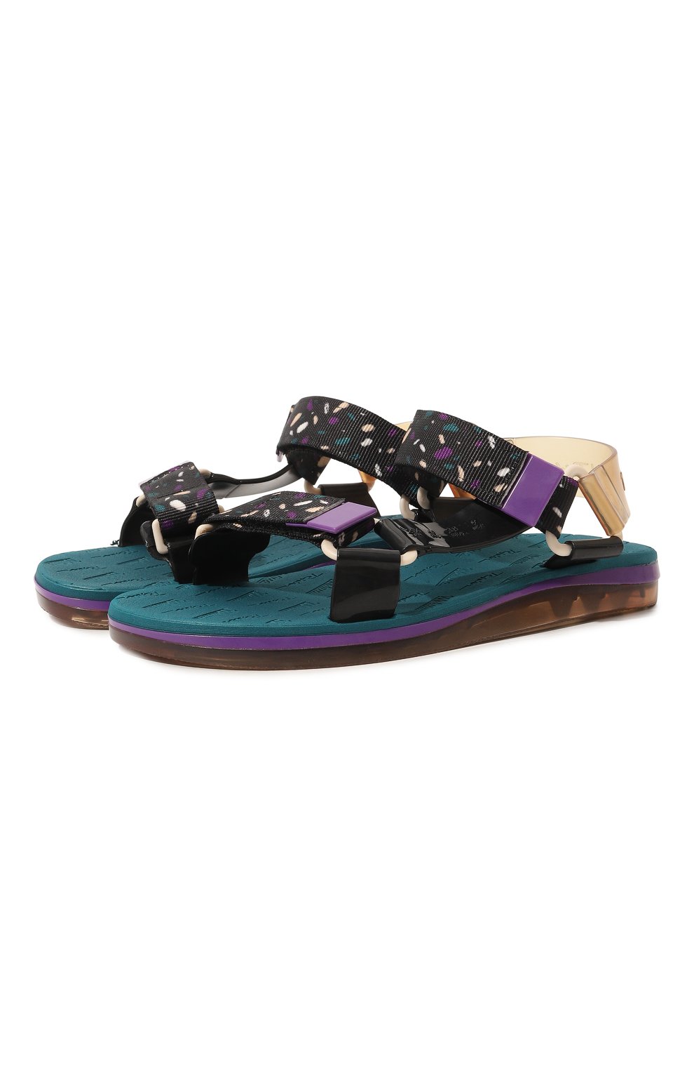 Женские сандалии MELISSA разноцветного цвета, арт. 32537 | Фото 1 (Подошва: Платформа; Материа�л внешний: Резина)
