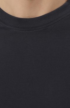 Мужская хлопковая футболка VAN LAACK темно-синего цвета, арт. PA0L0/Z20044 | Фото 5 (Принт: Без принта; Рукава: Короткие; Длина (для топов): Стандартные; Материал внешний: Хлопок; Стили: Кэжуэл)