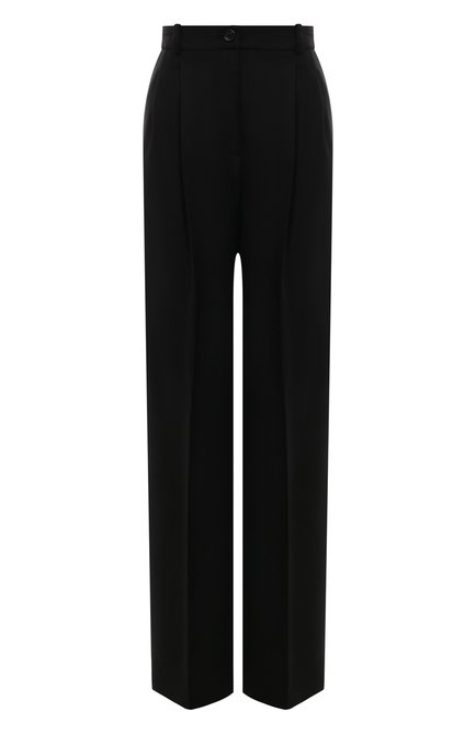 Женские шерстяные брюки BOSS черного цвета по цене 32900 руб., арт. 50509120 | Фото 1