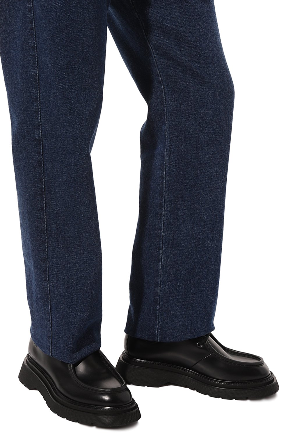 Мужские кожаные дерби DSQUARED2 черного цвета, арт. LUM0089/24904141 | Фото 3 (Материал внутренний: Натуральная кожа; Материал сплава: Проставлено; Нос: Не проставлено; Стили: Классический)