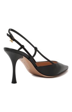 Женские кожаные туфли ascent GIANVITO ROSSI черного цвета, арт. G95335.85LAC.VITNER0 | Фото 5 (Каблук высота: Высокий; Материал внутренний: Натуральная кожа; Каблук тип: Шпилька; Подошва: Плоская)