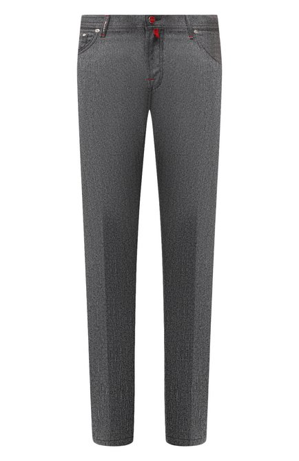 Мужские шерстяные брюки KITON светло-серого цвета, арт. UPNJSK01T54 | Фото 1 (Длина (брюки, джинсы): Стандартные; Материал внешний: Шерсть; Случай: Повседневный; Стили: Кэжуэл; Региональные ограничения белый список (Axapta Mercury): RU)