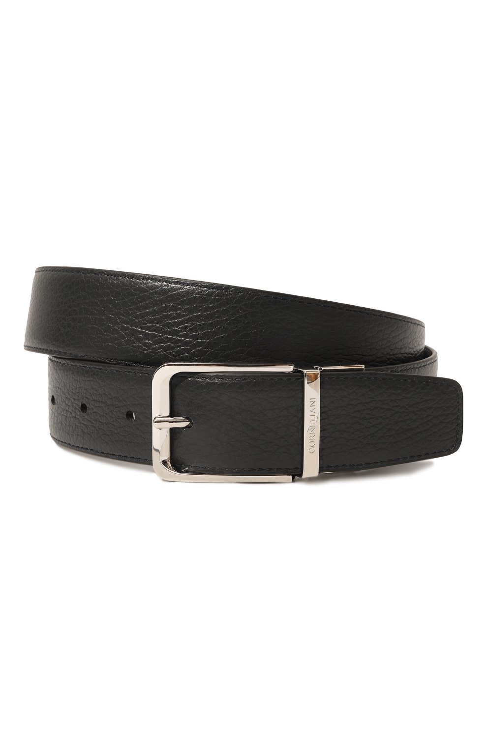 Мужской двусторонний ремень CORNELIANI черного цвета, арт. 91V305-3120849 | Фото 5 (Материал: Натуральная кожа; Случай: Формальный)