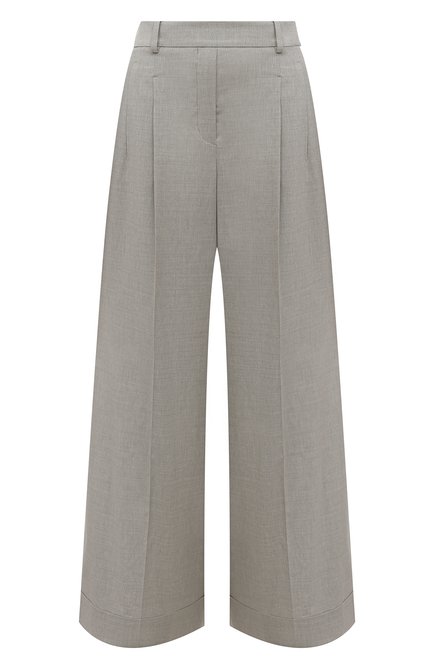 Женские брюки WINDSOR серого цвета, арт. 52 DH333/10017066 | Фото 1 (Материал внешний: Шерсть, Растительное волокно, Лиоцелл; Драгоценные камни: Проставлено; Материал сплава: Проставлено; Длина (брюки, джинсы): Стандартные)