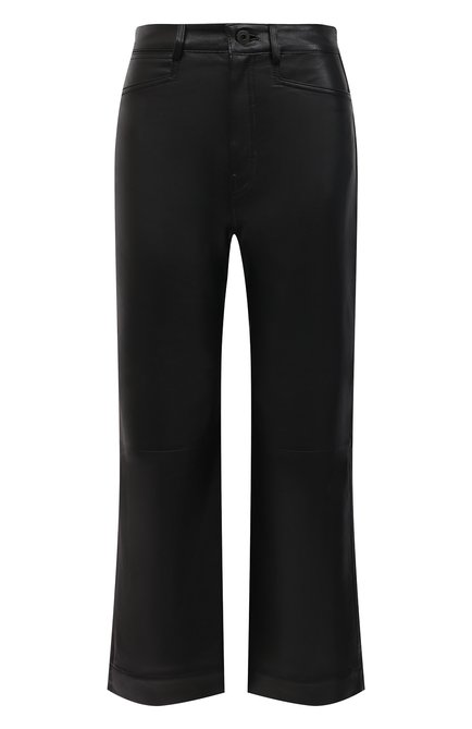 Женские кожаные брюки PROENZA SCHOULER WHITE LABEL черного цвета по цене 105500 руб., арт. WL2116070-LR184 | Фото 1