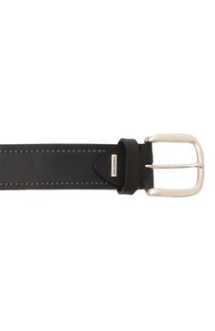 Мужской кожаный ремень CORNELIANI черного цвета, арт. 91V363-3120802 | Фото 4 (Случай: Повседневный; Материал: Натуральная кожа; Материал сплава: Проставлено; Нос: Не проставлено)