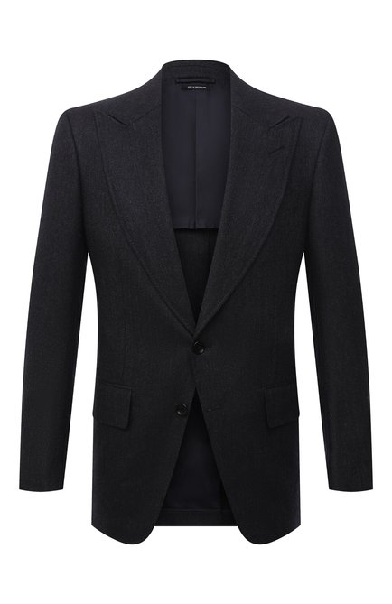 Мужской шерстяной пиджак TOM FORD темно-синего цвета по цене 381500 руб., арт. 211R56/15ME40 | Фото 1