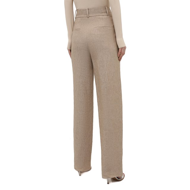 Льняные брюки Giorgio Armani  1WHPP0JF/T022Q Фото 4