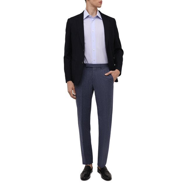 Брюки из хлопка и льна Ermenegildo Zegna  315F02/75TB12 Фото 2