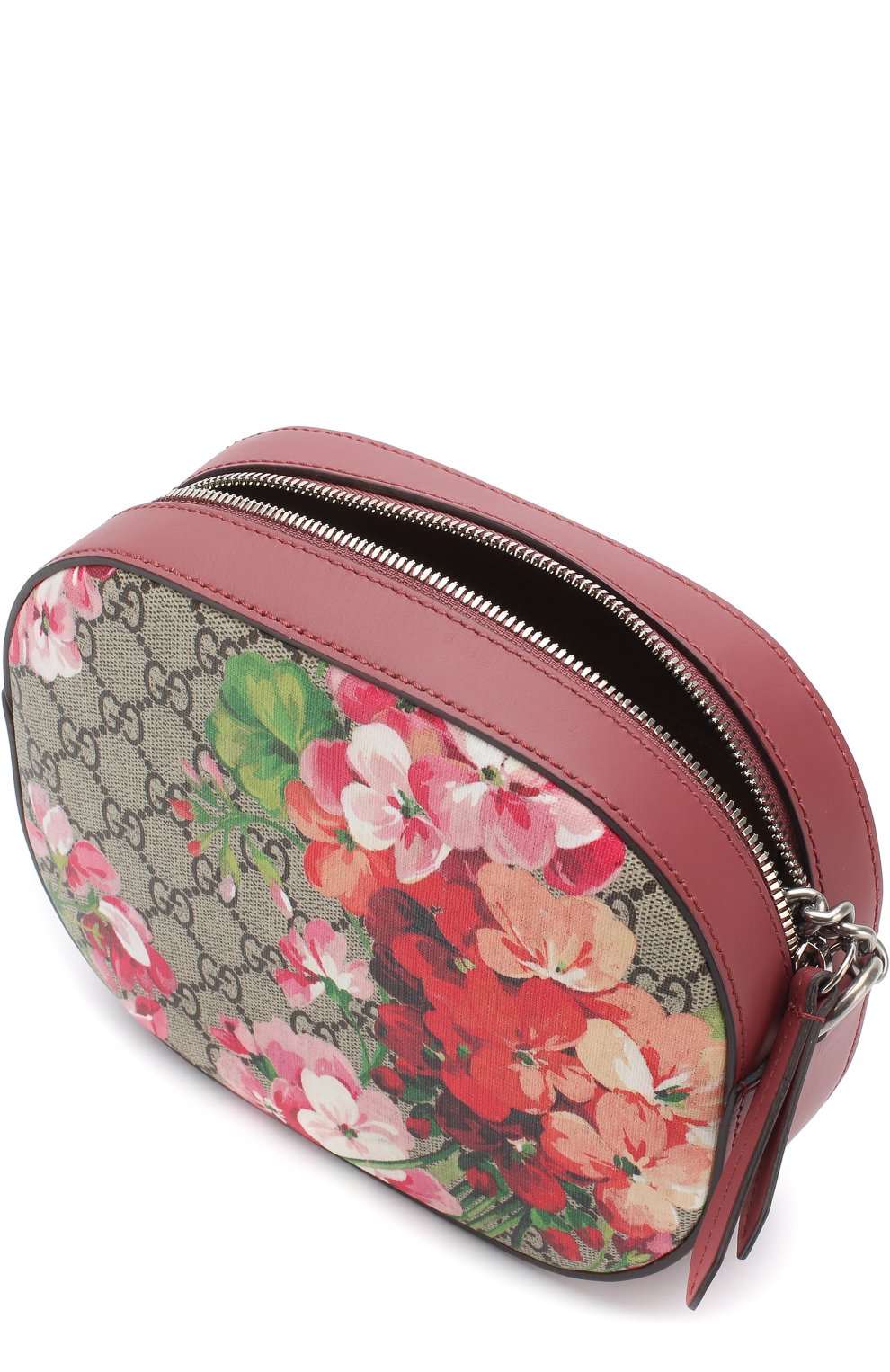 Gucci blooms gg supreme mini chain crossbody on sale bag