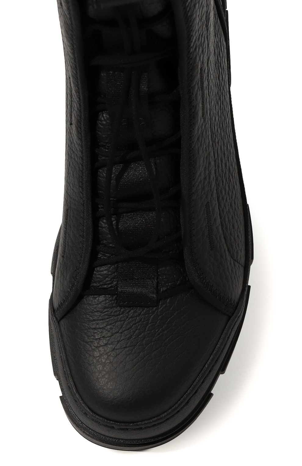 Мужские кожаные ботинки roccia VIC MATIE черного цвета, арт. 1D8050U_V06BB4B001 | Фото 6 (Каблук высота: Высокий; Мужское Кросс-КТ: Ботинки-обувь; Материал внутренний: Натуральная кожа, Текстиль; Материал сплава: Проставлено; Материал утеплителя: Без утеплителя; Подошва: Массивная; Драгоценные камни: Проставлено)