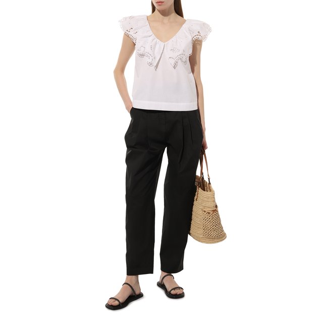 фото Хлопковый топ liu jo