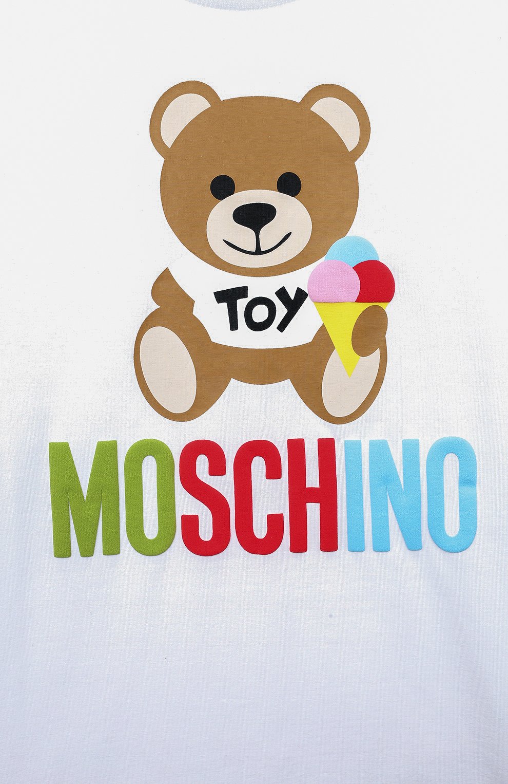 Хлопковая футболка Moschino HNM03T/LBA08/4-8 Фото 3