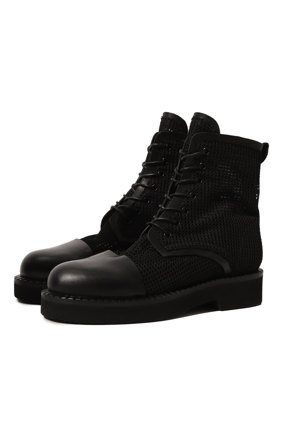 Комбинированные ботинки Premiata M6503/NEW R0DY YUK0N, цвет чёрный, размер 37
