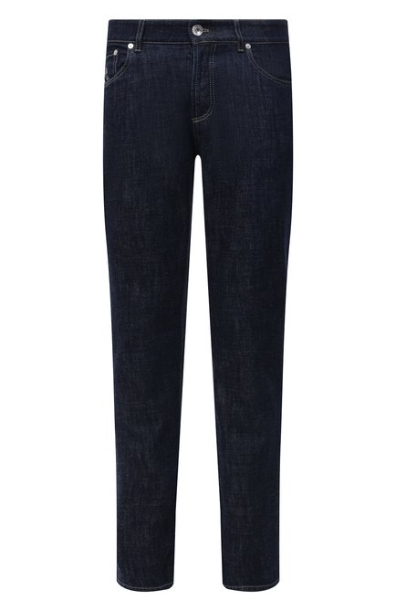 Мужские джинсы BRUNELLO CUCINELLI темно-синего цвета по цене 72350 руб., арт. M0Z37B2210 | Фото 1