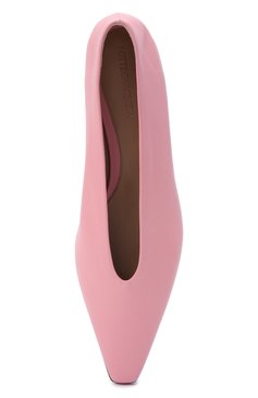 Женские кожаные балетки almond BOTTEGA VENETA розового цвета, арт. 608872/VBSD0 | Фото 5 (Каблук высота: Низкий; Материал внутренний: Натуральная кожа; Региональные ограничения белый список (Axapta Mercury): RU; Подошва: Плоская)
