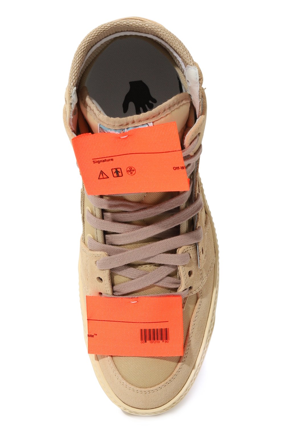 Комбинированные кеды Off-Court 3.0 Off-White  OWIA112S23LEA0021717 Фото 6