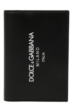 Мужской кожаная обложка для паспорта DOLCE & GABBANA черного цвета, арт. BP2215/AN244 | Фото 1 (Материал: Натуральная кожа; Кросс-КТ: обложки и футляры; Материал сплава: Проставлено; Нос: Не проставлено)