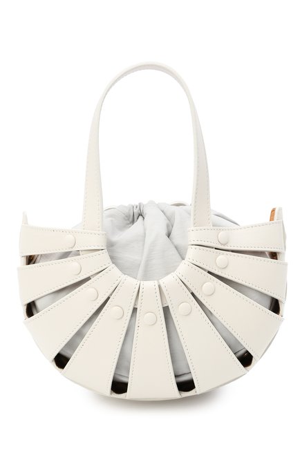 Женская сумка shell small BOTTEGA VENETA белого цвета по цене 188000 руб., арт. 651819/VMAUH | Фото 1