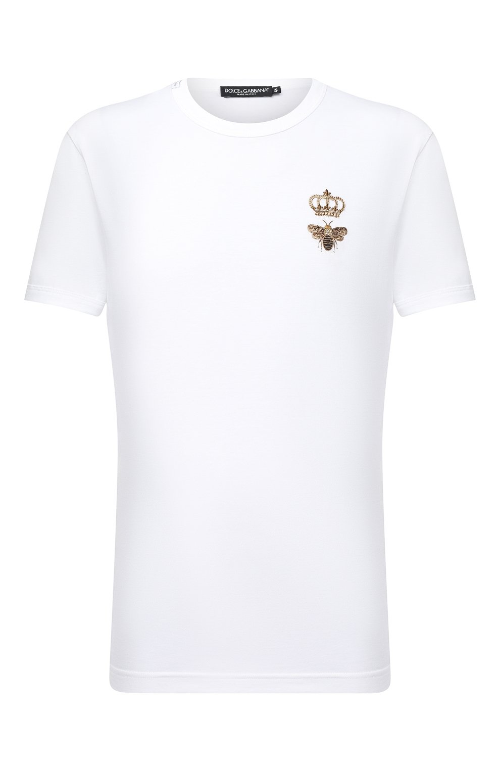 Мужская белая хлопковая футболка DOLCE & GABBANA купить в интернет-магазине  ЦУМ, арт. G8JX7Z/G7WUQ