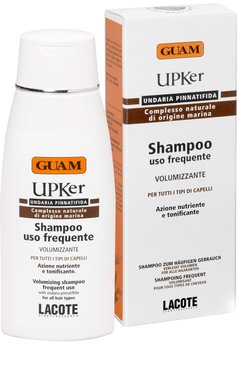 Шампунь для частого использования upker (200ml) GUAM бесцветного цвета, арт. 8025021160610 | Фото 1 (Обьем косметики: 100ml; Тип продукта: Шампуни; Назначение: Для волос)