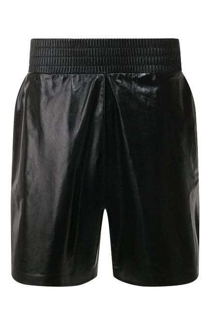 Мужские кожаные шорты BOTTEGA VENETA черного цвета по цене 263000 руб., арт. 617342/VKLC0 | Фото 1