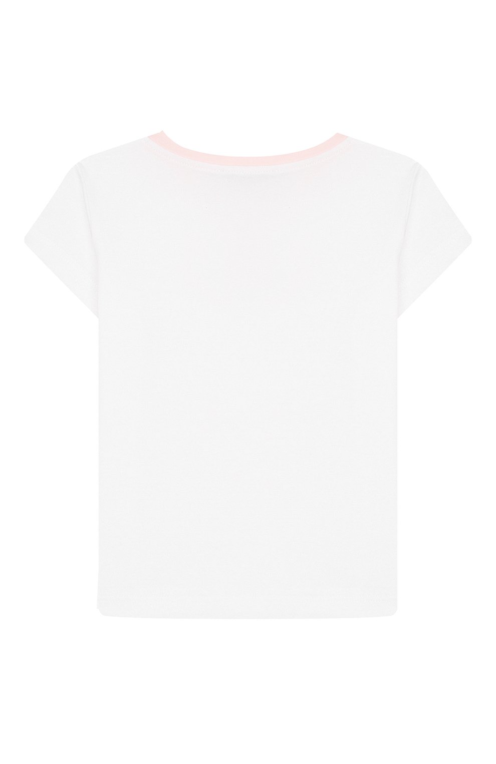 Детский хлопковая футболка ALETTA белого цвета, арт. RB00128/3A-6A | Фото 2 (Материал сплава: Проставлено; Нос: Не проставлено; Материал внешний: Хлопок; Кросс-КТ НВ: Футболка)