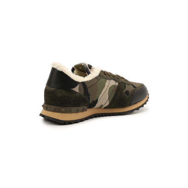 Комбинированные кроссовки Rockrunner Valentino  WY2S0723/LBY Фото 4