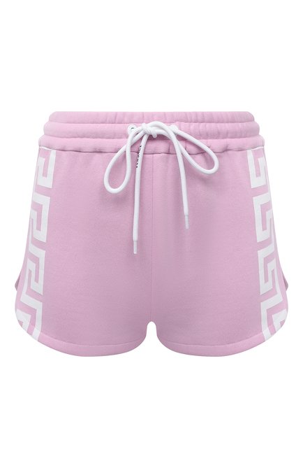 Женские хлопковые шорты VERSACE розового цвета по цене 49950 руб., арт. 1001565/1A01174 | Фото 1