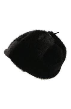 Мужская норковая кепка киприано FURLAND черного цвета, арт. 0076802110131600000 | Фото 2 (Материал: Натуральный мех)