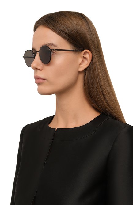 Женские солнцезащитные очки MYKITA черного цвета, арт. NIS/002 | Фото 2 (Нос: Не проставлено; Региональные огра ничения белый список (Axapta Mercury): Не проставлено)