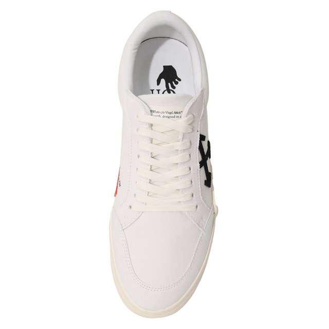 Текстильные кеды Vulcanized Off-White  0MIA085C99FAB0020110 Фото 6