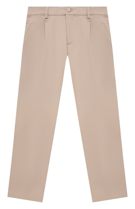 Детские хлопковые брюки LORO PIANA бежевого цвета по цене 38850 руб., арт. FAL5090 | Фото 1