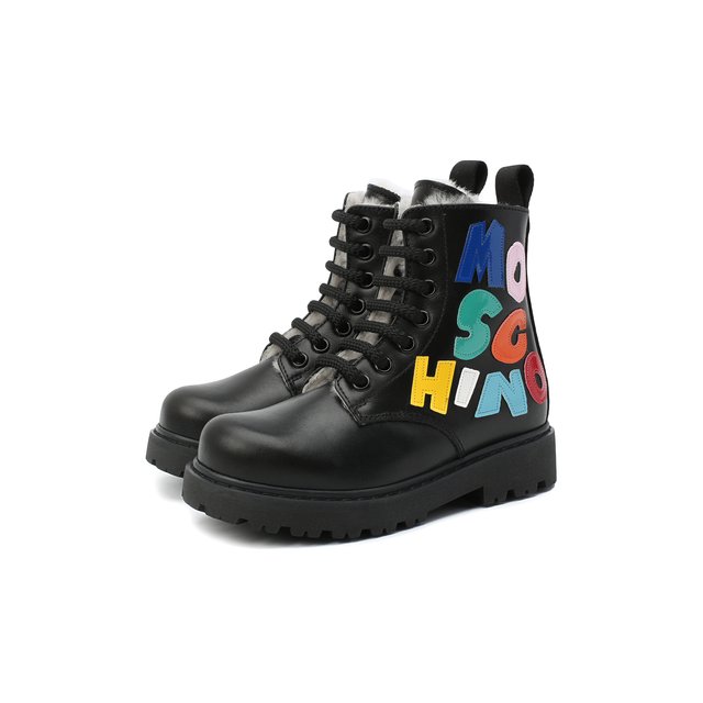 Кожаные ботинки Moschino 65760/RUNNER/28-35