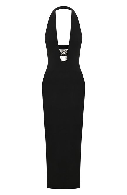 Женское шерстяное платье SAINT LAURENT черного цвета по цене 423000 руб., арт. 684326/Y024K | Фото 1