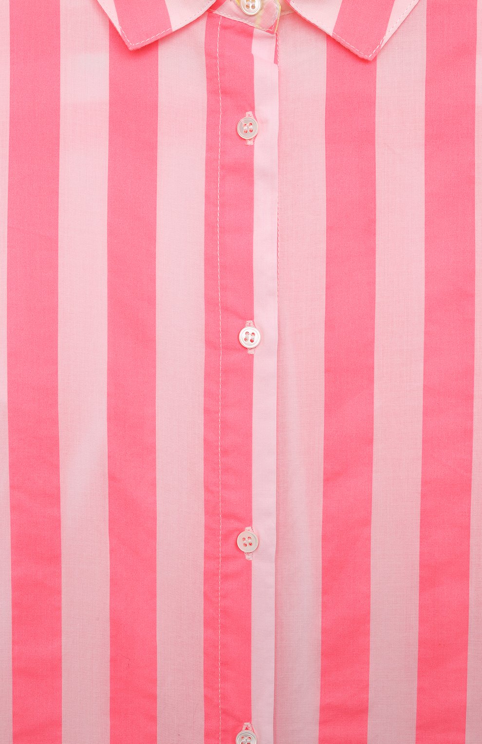Детское хлопковая блузка MC2 SAINT BARTH розового цвета, арт. STBK/MINI BRIGITTE/06167D | Фото 3 (Рукава: Длинные; Случай: Повседневный; Материал сплава: Прост авлено; Материал внешний: Хлопок; Драгоценные камни: Проставлено)