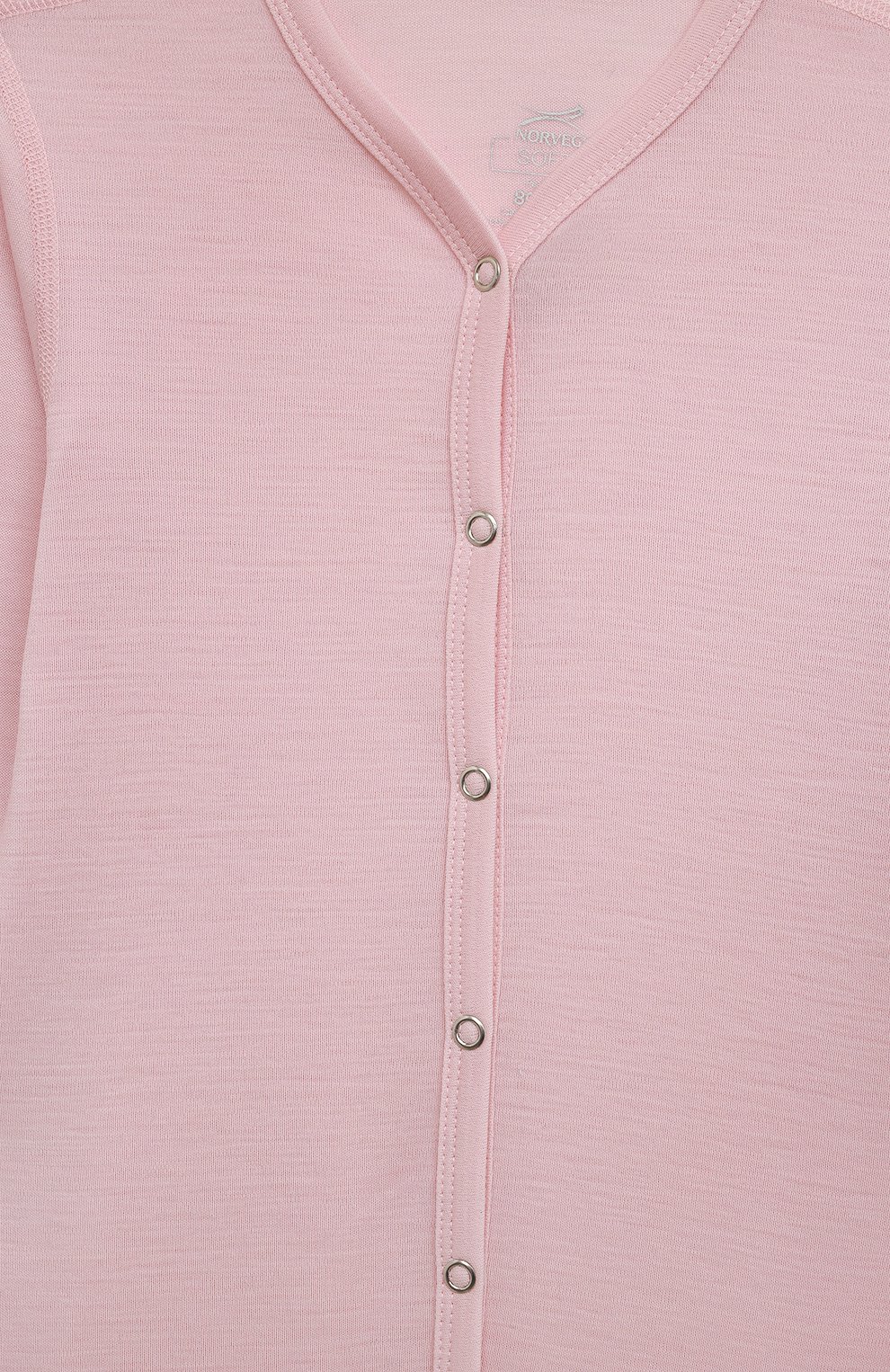 Детский шерстяной комбинезон NORVEG розового цвета, арт. 5SBOURU-042 | Фото 3 (Материал внешний: Шерсть; Кросс-КТ НВ: Комбинезон - одежда)
