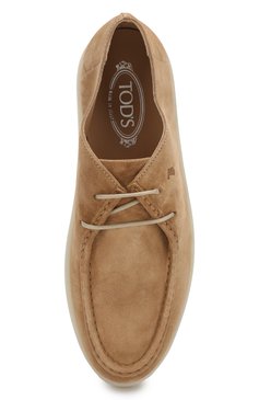 Мужские замшевые ботинки TOD’S коричневого цвета, арт. XXM52B0CM10RE0 | Фото 5 (Мужское Кросс-КТ: Ботинки-обувь, Дезерты-обувь; Материал внутренний: Натуральная кожа; Материал утеплителя: Без утеплителя; Подошва: Плоская; Материал внешний: Замша; Статус проверки: Проверена категория; Длина стельки: 29, 29,4, 29,8, 30,3, 30,7, 25,7, 26,1, 26,5, 26,9, 27,4, 27,8, 28,2, 28,6)