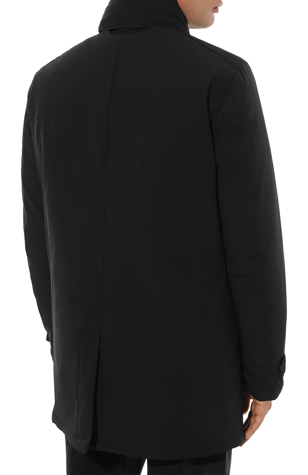 Мужская утепленная куртка PAUL&SHARK черного цвета, арт. 12312009 | Фото 4 (Кросс-КТ: Куртка; Рукава: Длинные; Длина (верхняя одежда): До середины бедра; Материал внешний: Синтетический материал; Мужское Кросс-КТ: утепленные куртки; Материал сплава: Проставлено; Материал подклада: Синтетический материал; Драгоценные камни: Проставлено; Стили: Кэжуэл)