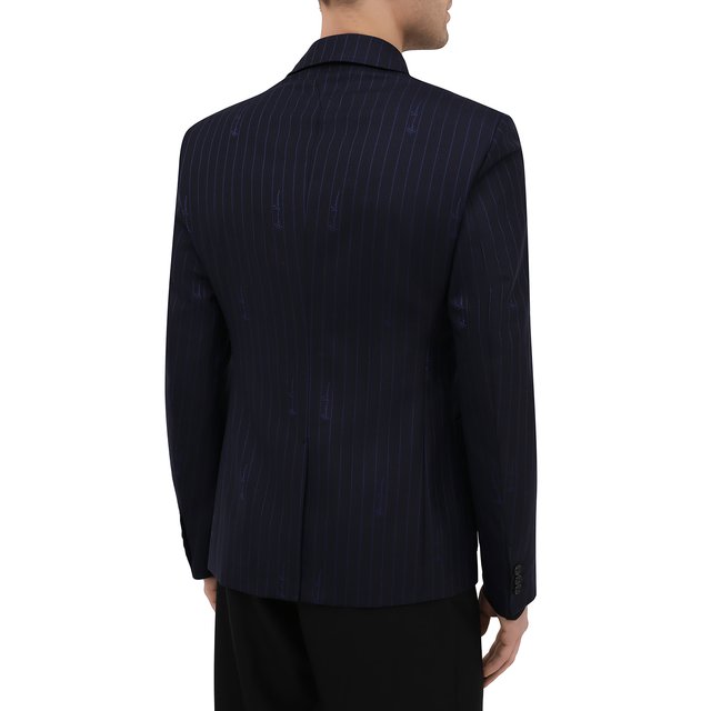 Пиджак из шерсти и хлопка Versace A88820/1F01181 Фото 4