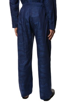 Мужская хлопковая пижама DEREK ROSE темно-синего цвета, арт. 5000-PARI022 | Фото 6 (Рукава: Длинные; Длина (брюки, джинсы): Стандартные; Кросс-КТ: домашняя одежда; Длина (для топов): Стандартные; Материал внешний: Хлопок)