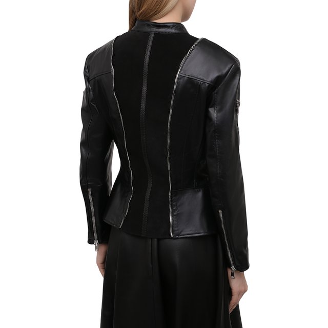 фото Кожаная куртка alexander mcqueen