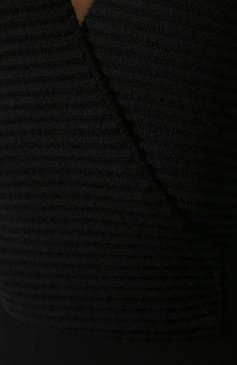 Женское шерстяное платье TOM FORD черного цвета, арт. ACK031-YAX223 | Фото 5 (Материал внешний: Шерсть; Рукава: Длинные; Материал сплава: Проставлено; Длина Ж (юбки, платья, шорты): До колена; Случай: Формальный; Ювелирные украшения: Назначено; Драгоценные камни: Проставлено; Женское Кросс-КТ: Платье-одежда; Статус проверки: Проверена категория)