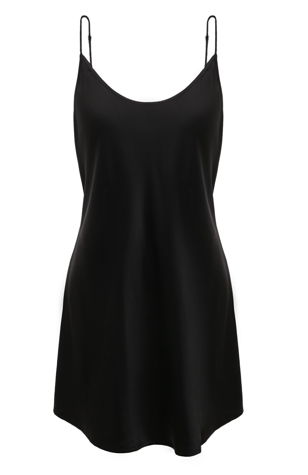 Женская шелковая сорочка LA PERLA черного цвета, арт. 0020291 | Фото 1 (Материал внешний: Шелк; Материал внутренний: Не назначено; Материал сплава: Проставлено; Нос: Не проставлено)