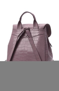 Женский рюкзак ricky из кожи аллигатора RALPH LAUREN светло-розового цвета, арт. 435867829/AMIS | Фото 4 (Материал: Экзотическая кожа; Размер: medium; Стили: Кэжуэл)
