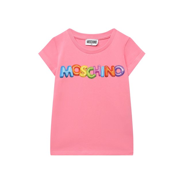 Хлопковая футболка Moschino H4M042/LBA00/4-8