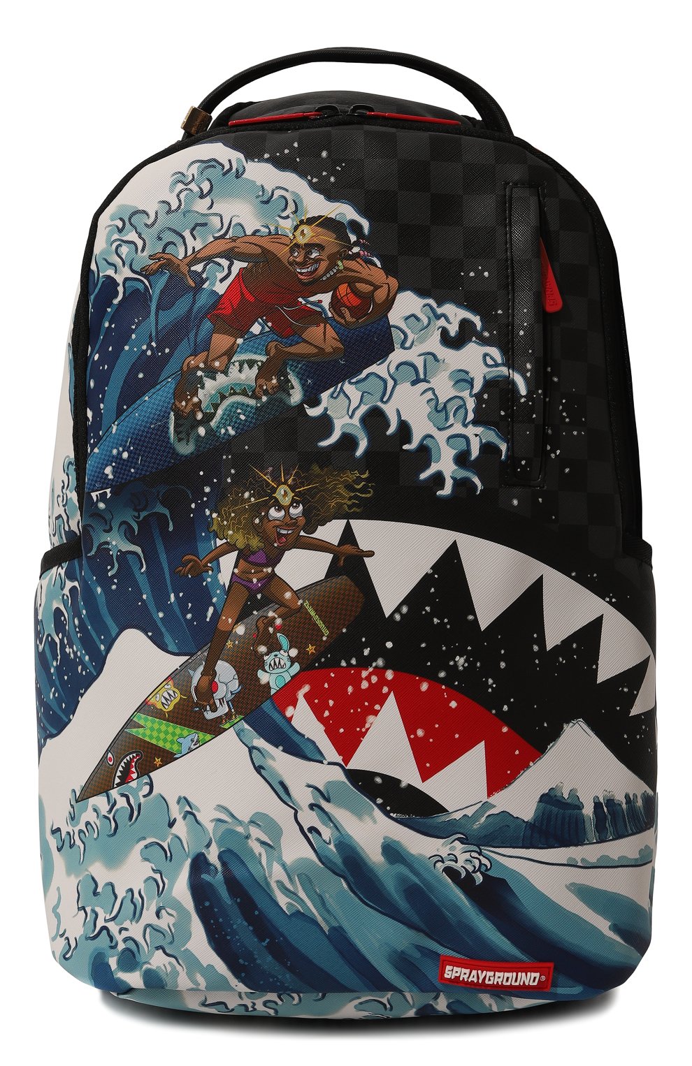 Детская рюкзак SPRAYGROUND черного цвета, арт. 910B4988NSZ | Фото 1 (Материал: Пластик, Резина)